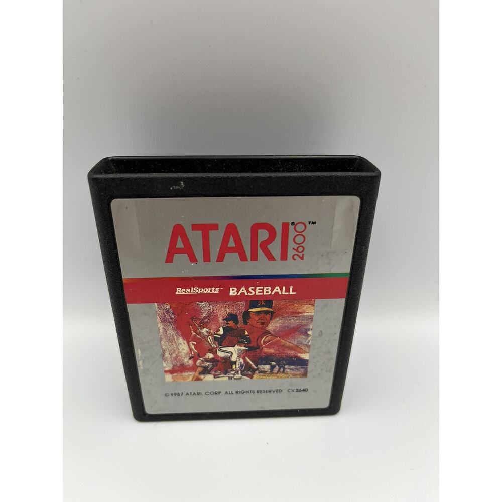 Atari Real Baseball (Atari 2600, 1988) Cart Only Tested